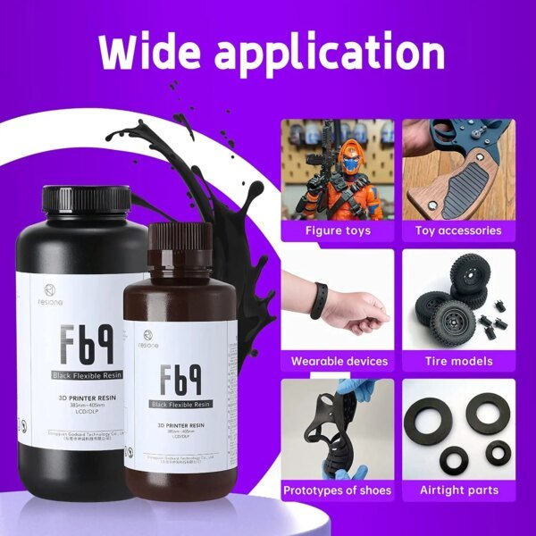 Resione Flexible 3D Printer Resin (F39, F69)