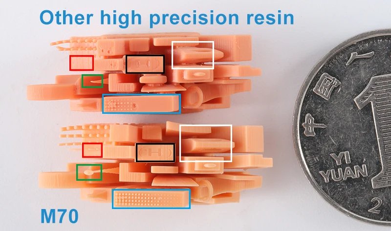 Resione M70 1kg Little Smell 3d Printer Resin For Elegoo Anycubic SLA DLP LCD 405nm UV Resin 3D Printer