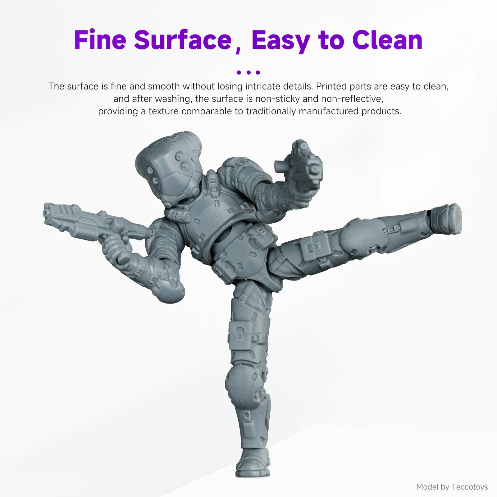 Resione Tough74 V2 3D Printer Tough Resin Wear-resistant Photopolymer Resin Designed For Durable Action Figures