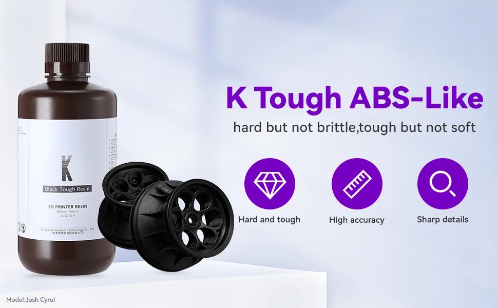 Resione 1KG K PLUS Tough ABS Like 3d Printer Photopolymer Resin 405nm For LCD SLA DLP Elegoo Anycubic Resin 3d Printer Resione 1KG K PLUS Tough ABS Like 3d Printer Photopolymer Resin 405nm For LCD SLA DLP Elegoo Anycubic Resin 3d Printer