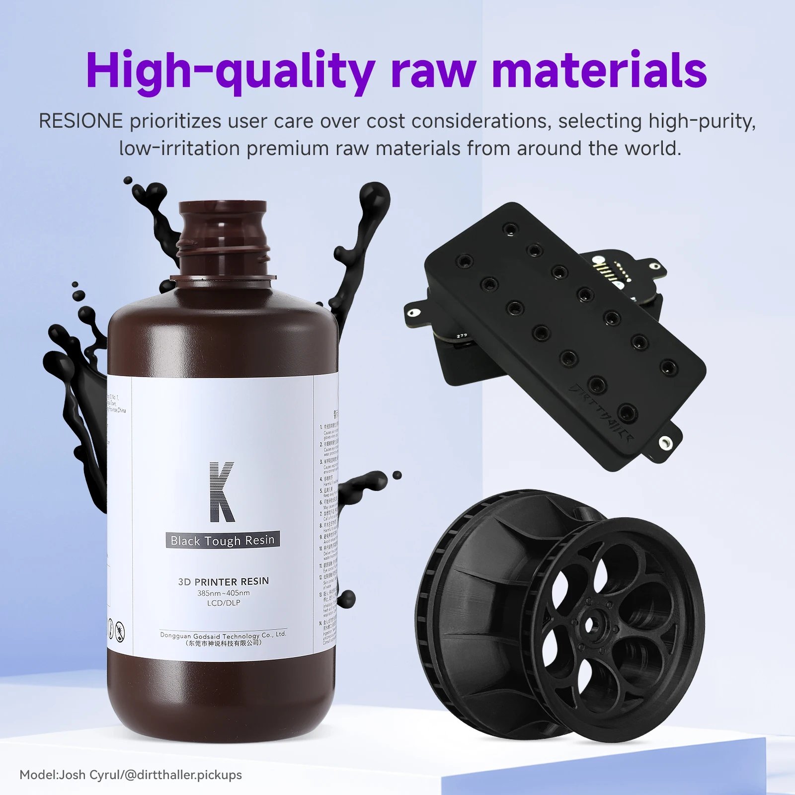 Resione 1KG K PLUS Tough ABS Like 3d Printer Photopolymer Resin 405nm For LCD SLA DLP Elegoo Anycubic Resin 3d Printer Resione 1KG K PLUS Tough ABS Like 3d Printer Photopolymer Resin 405nm For LCD SLA DLP Elegoo Anycubic Resin 3d Printer
