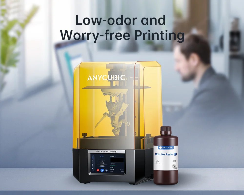 ANYCUBIC LIke ABS Resin V2 For 3D Printer 405nm Water-Washable Quick Curing 3D Printing Materials For Photon Mono X 6Ks Mono 2