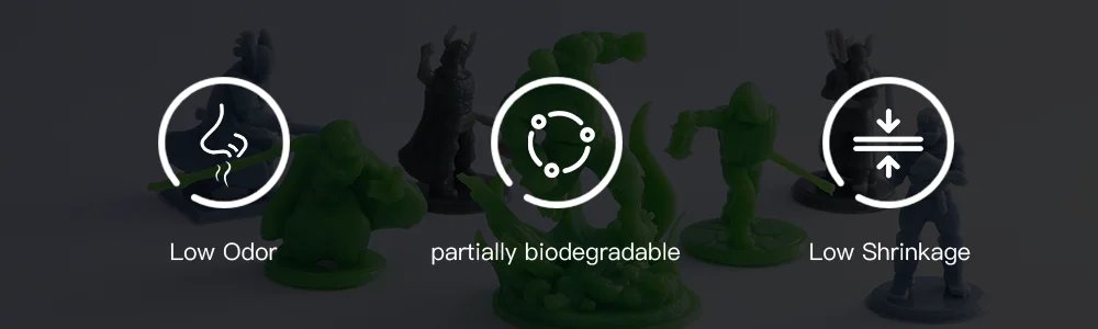 ANYCUBIC Plant-based 405nm UV Resin 2kg 4kg For Photon Mono LCD 3D Printer Without Nasty Chemicals Liquid 3D Printing Materials