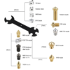 13Pcs 13 In 1 Wrench + Mini Cross Socket + Nozzle Brush + Cleaning Needles