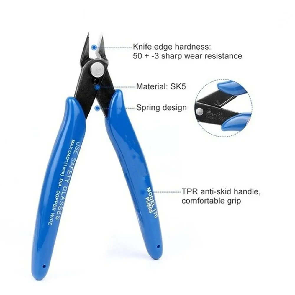 3D Printer Tool Kit Electronic Wire Diagonal Pliers Trimming Knife Scraper Deburring Cutter Set Tweezers Pliers 3D Printer Part
