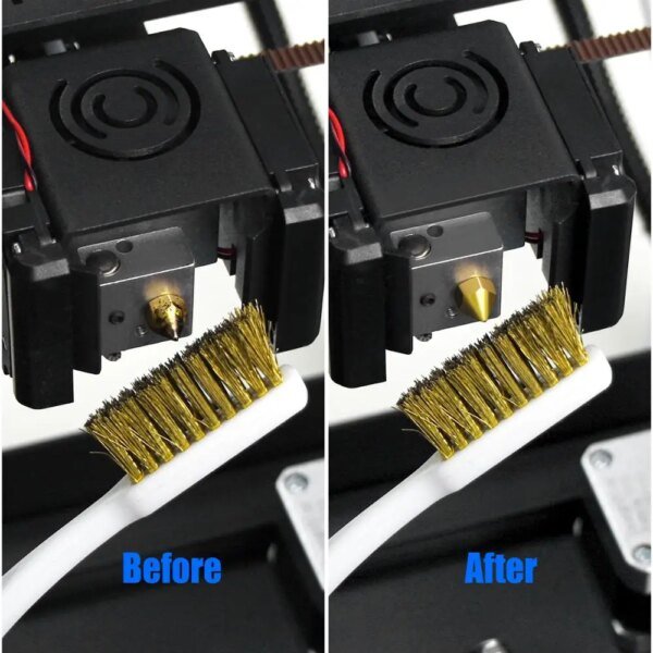 3D Printer Cleaner Tool Copper Wire Toothbrush
