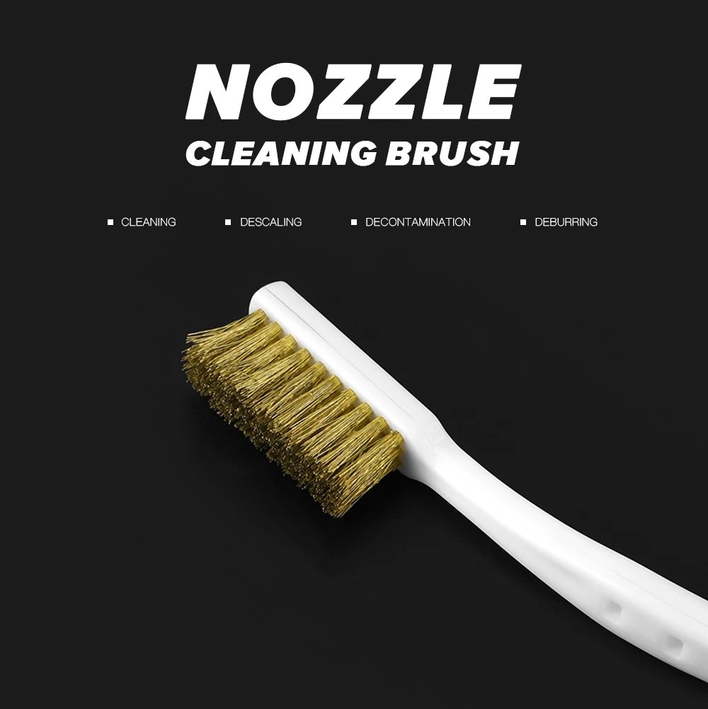 3D Printer Cleaner Tool Copper Wire Toothbrush Copper Brush Handle For Nozzle Heater Block Hotend Cleaning Hot Bed Parts