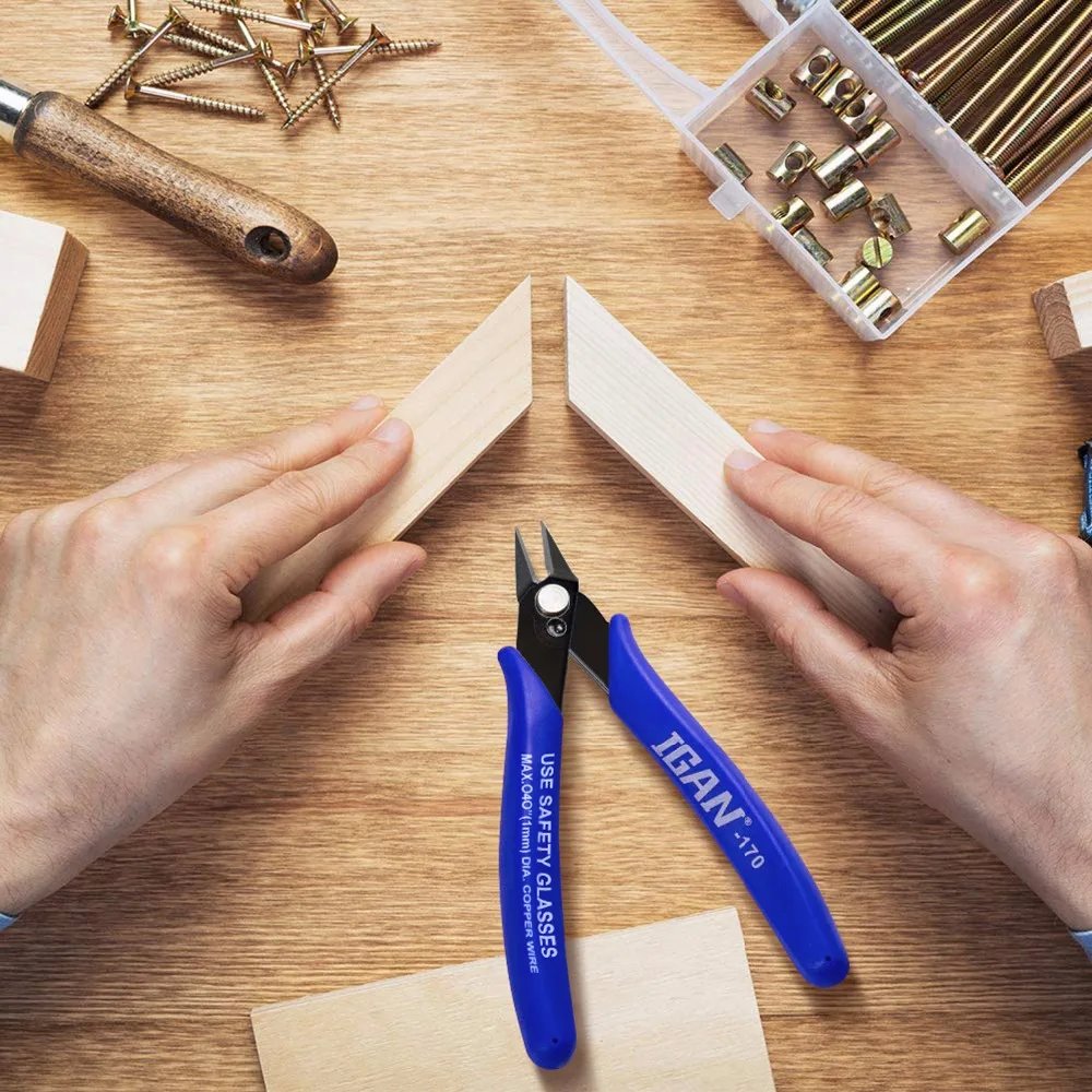 PLATO 170 Wishful Clamp DIY Electronic Diagonal Pliers Side Cutting Nippers Wire Cutter 3D printer parts