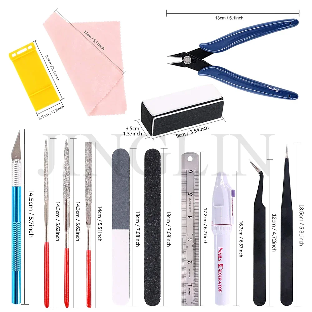 3D Printer Parts Electronic Wire Diagonal Pliers Trimming Knife Scraper Deburring Cutter Set Tweezers Pliers 3D Printer Tool Kit