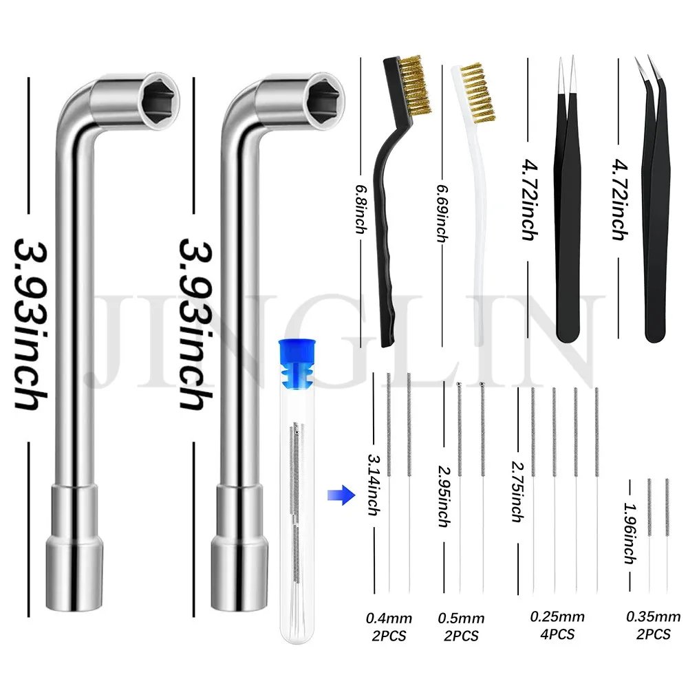 3D Printer Parts Electronic Wire Diagonal Pliers Trimming Knife Scraper Deburring Cutter Set Tweezers Pliers 3D Printer Tool Kit