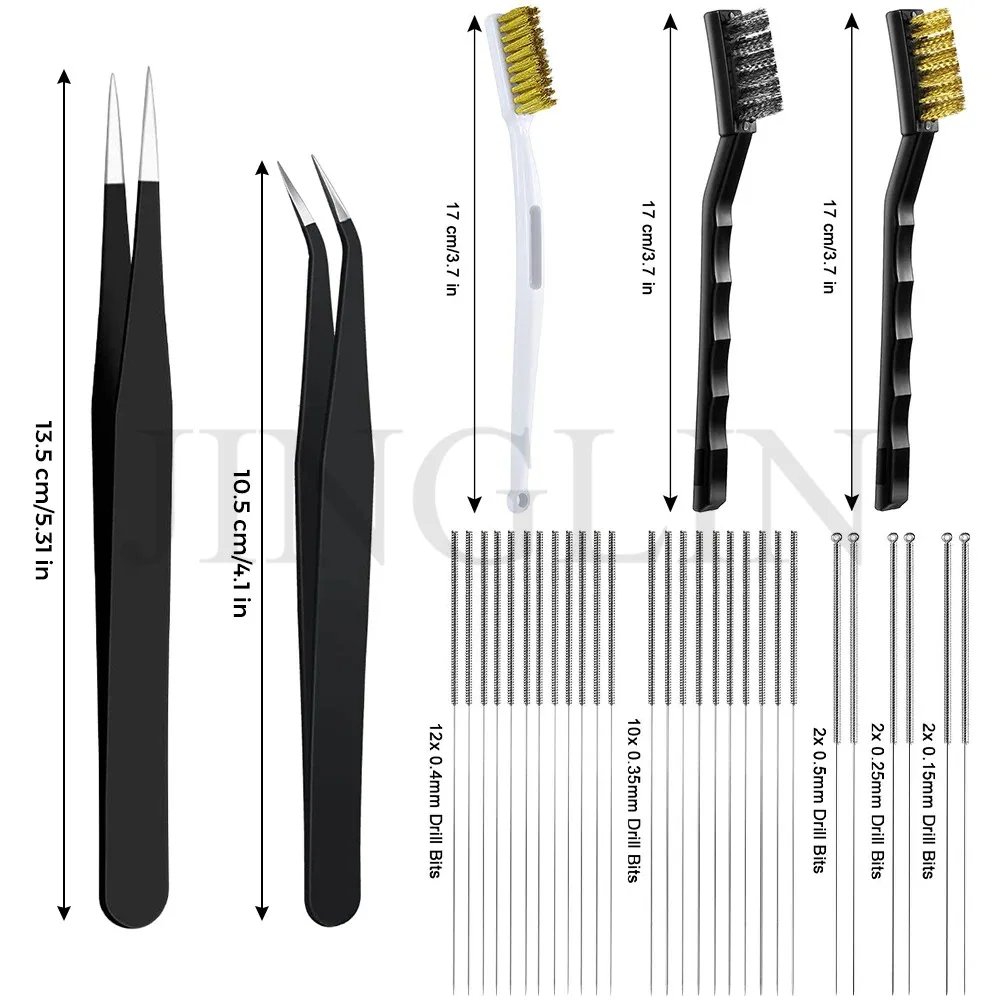 3D Printer Parts Electronic Wire Diagonal Pliers Trimming Knife Scraper Deburring Cutter Set Tweezers Pliers 3D Printer Tool Kit