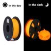 3D PLA Luminous Filament Rainbow(Various Colors)
