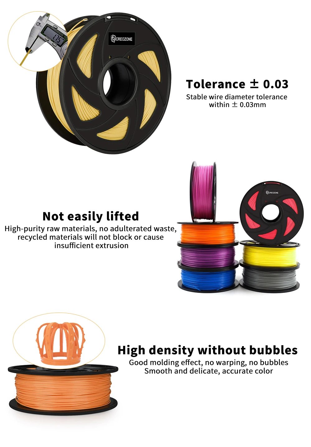 1.75mm 3D Printer Filament PLA Red Black Blue Silver Grey wire Vacuum Packaging For 3D Printing Fliament Supplies 250g,500g,1kg