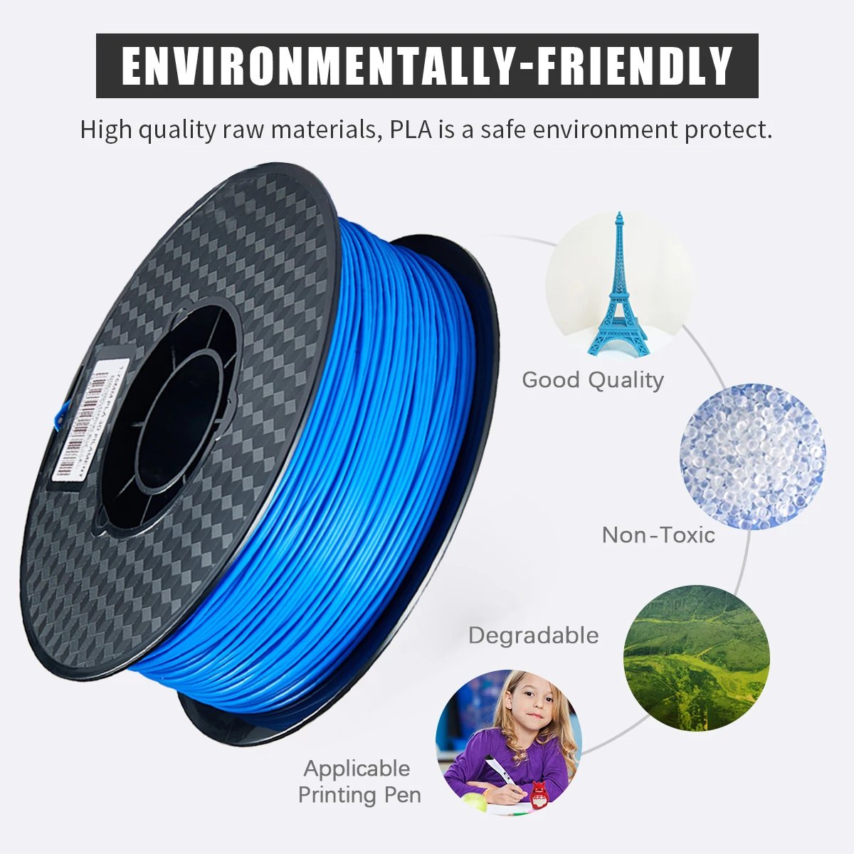 1.75mm 3D Printer Filament PLA Red Black Blue Silver Grey wire Vacuum Packaging For 3D Printing Fliament Supplies 250g,500g,1kg