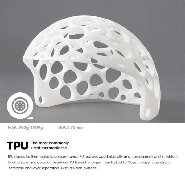 3D Printer TPU Flexible Filament ( Various Colors) 250g / 500g