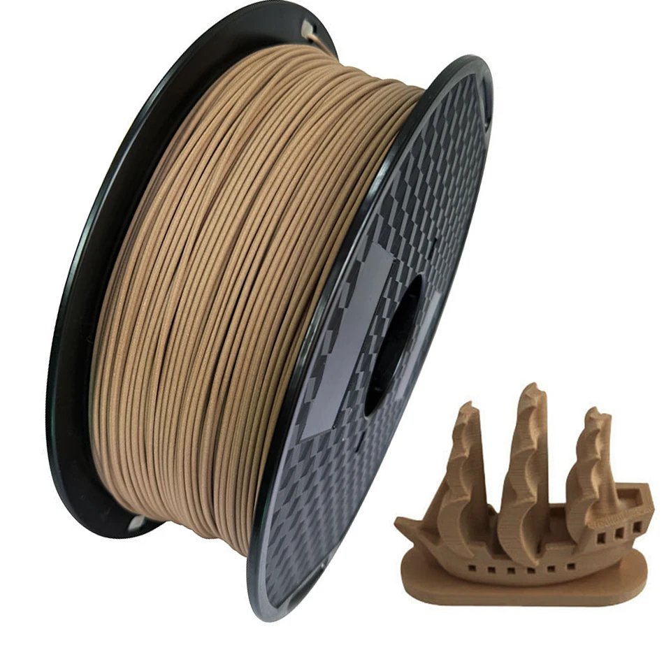 1.75mm PLA Wood Filament 3D Printer Filaments Non-toxic 500g/250g/1kg Sublimation Supplies Wooden Effect 3D Printing Materials