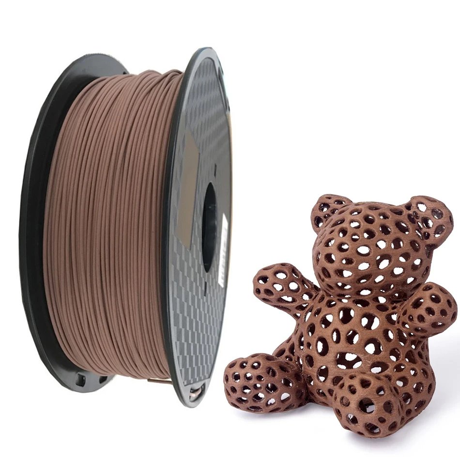 1.75mm PLA Wood Filament 3D Printer Filaments Non-toxic 500g/250g/1kg Sublimation Supplies Wooden Effect 3D Printing Materials