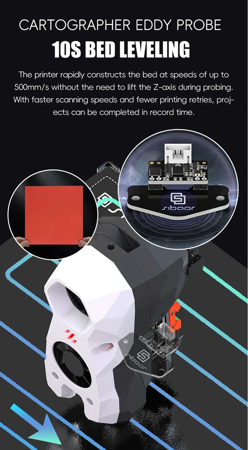 SIBOOR Voron Trident [June,2024] CNC Metal Structure 4AWD CoreXY 3D Printer & All Siboor Rails