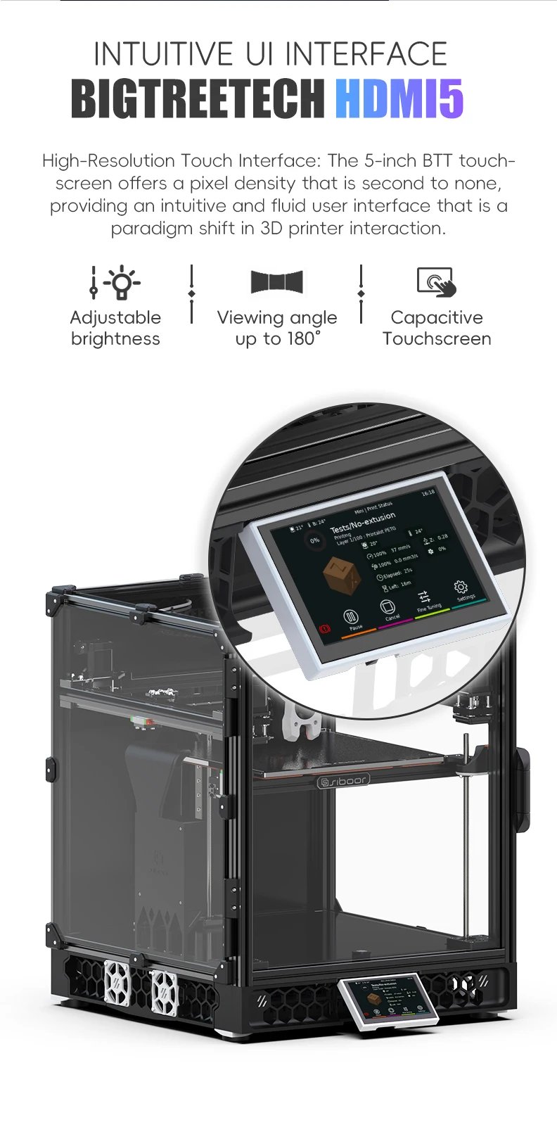 SIBOOR Voron Trident [June,2024] CNC Metal Structure 4AWD CoreXY 3D Printer & All Siboor Rails