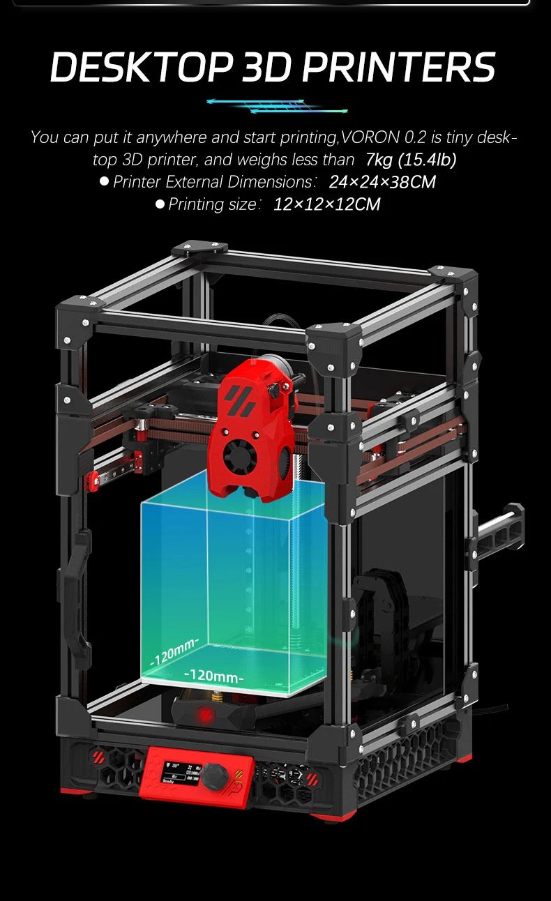 VORON 0.2 R1 Corexy 3D Printer Upgraded New SIBOOR V0.2 [Aug,Version] MINI Stealthburner DIY 3D Printer Kit Support Klipper PI
