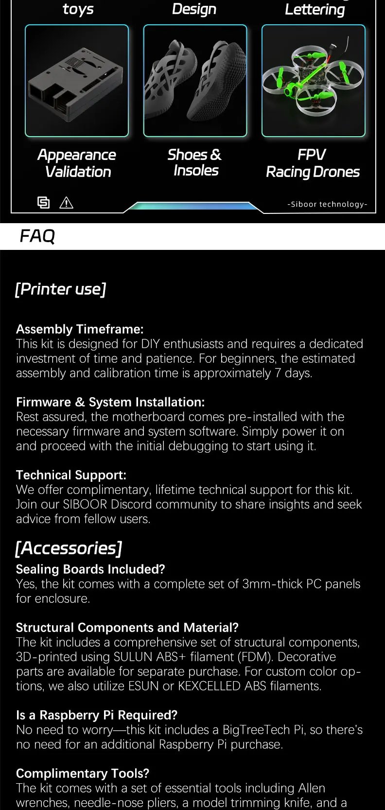 VORON 2.4 DIY CoreXY 3D Printer Upgrade SIBOOR V2.4 R2 AUG Version 3D Printer Kit High Precision Klipper WiFi Cartographer V3