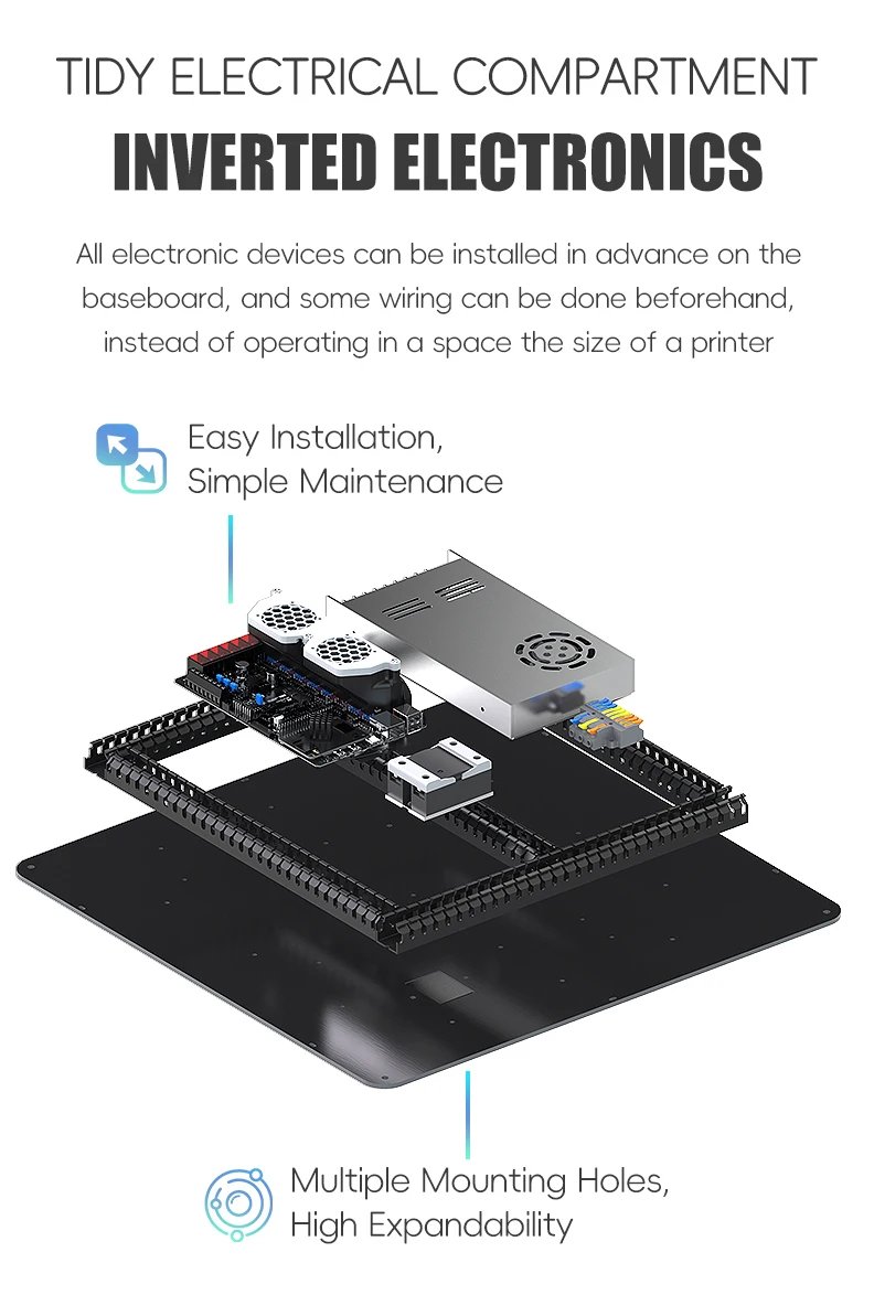 Latest SIBOOR Voron Trident [June,2024] CNC Metal Structure 4AWD CoreXY DIY 3D Printer High Quality Components 3D Full Kits