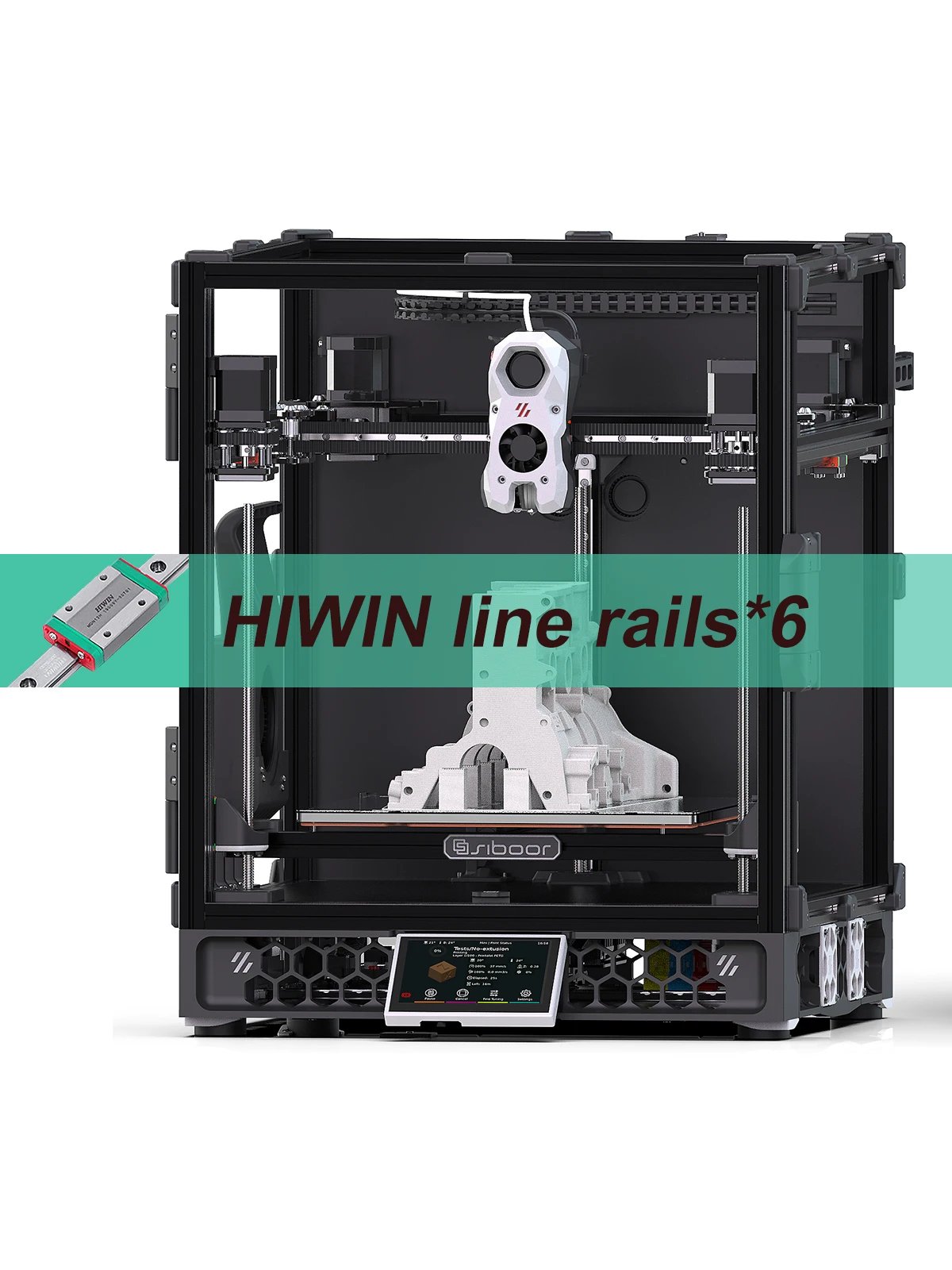 White Hiwin Rails
