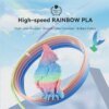 13198-b2nidn.jpg Creality Hyper PLA Rainbow Filament 1.75mm 1KG Multi-color Gradient High Speed Printing Materials for FDM Pritners