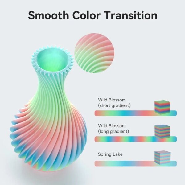13198-fl9mo6.jpg Creality Hyper PLA Rainbow Filament 1.75mm 1KG Multi-color Gradient High Speed Printing Materials for FDM Pritners