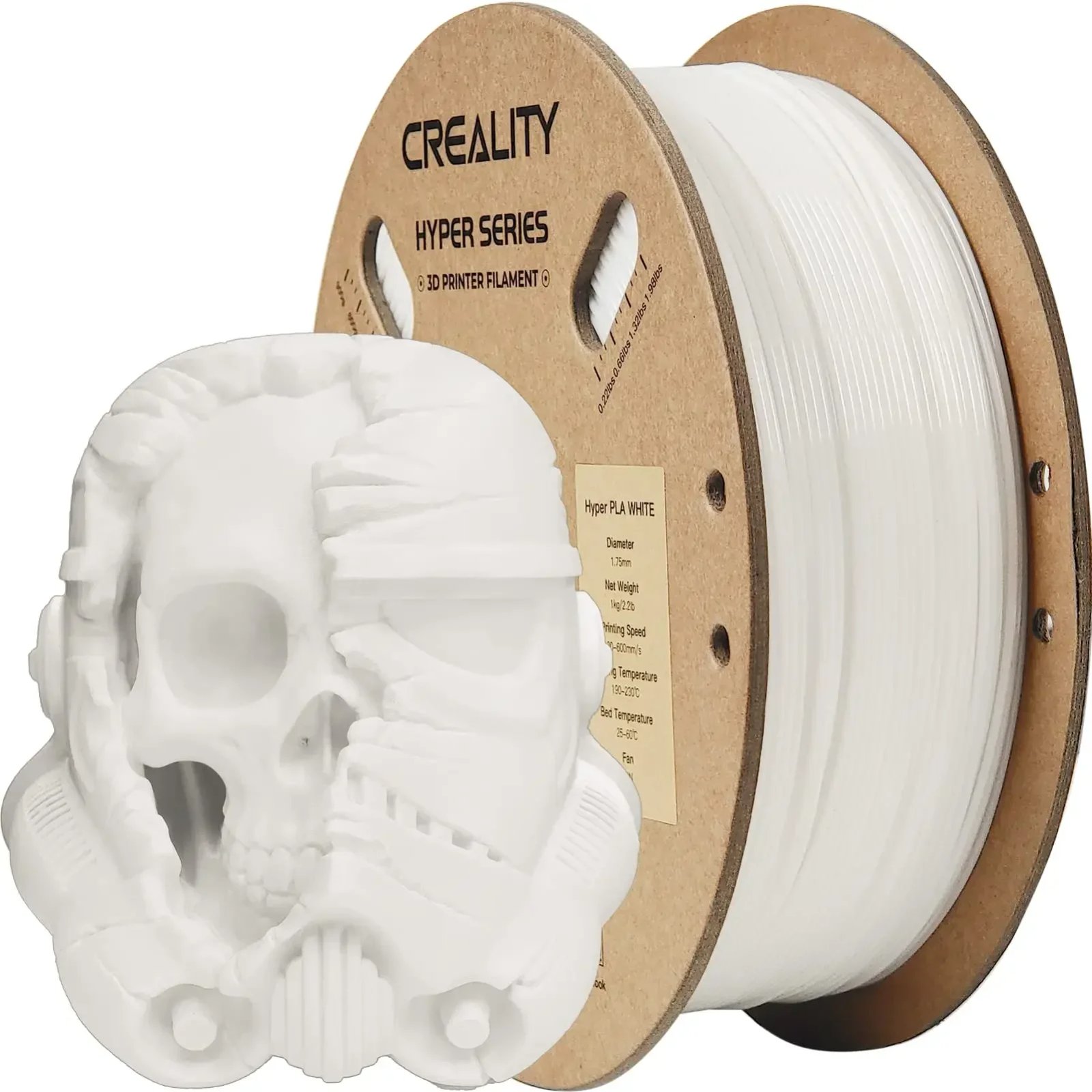 Creality PLA Filament Hyper PLA High Speed 3D Printer Filament 1.75mm 1kg(2.2lbs)/Spool Dimensional Accuracy for Most FDM Printe Creality PLA Filament Hyper PLA High Speed 3D Printer Filament 1.75mm 1kg(2.2lbs)/Spool Dimensional Accuracy for Most FDM Printe