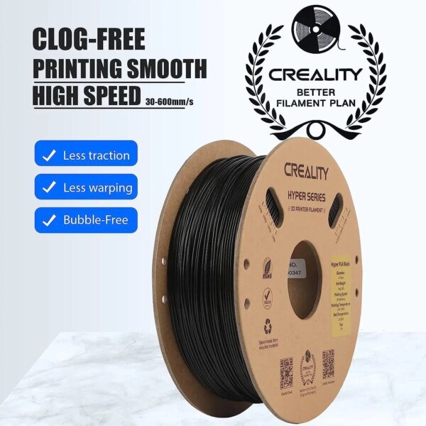 13297-e64emt.jpg CREALITY High Speed PLA Filament 1.75mm 1KG Hyper Series PLA Consumables 3D PLA Filament for Creality K1/K1 Max/Ender-5 S1