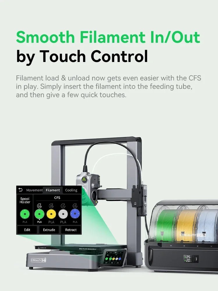 Creality CFS/Hi/Hi Combo 3D Printer Auto Bed Leveling Full Metal Extruder with 500 mm/s 12000 mm/s² max acceleration Fast Print Creality CFS/Hi/Hi Combo 3D Printer Auto Bed Leveling Full Metal Extruder with 500 mm/s 12000 mm/s² max acceleration Fast Print
