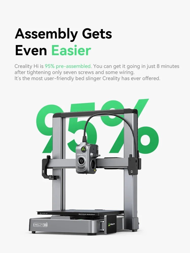 Creality CFS/Hi/Hi Combo 3D Printer Auto Bed Leveling Full Metal Extruder with 500 mm/s 12000 mm/s² max acceleration Fast Print Creality CFS/Hi/Hi Combo 3D Printer Auto Bed Leveling Full Metal Extruder with 500 mm/s 12000 mm/s² max acceleration Fast Print