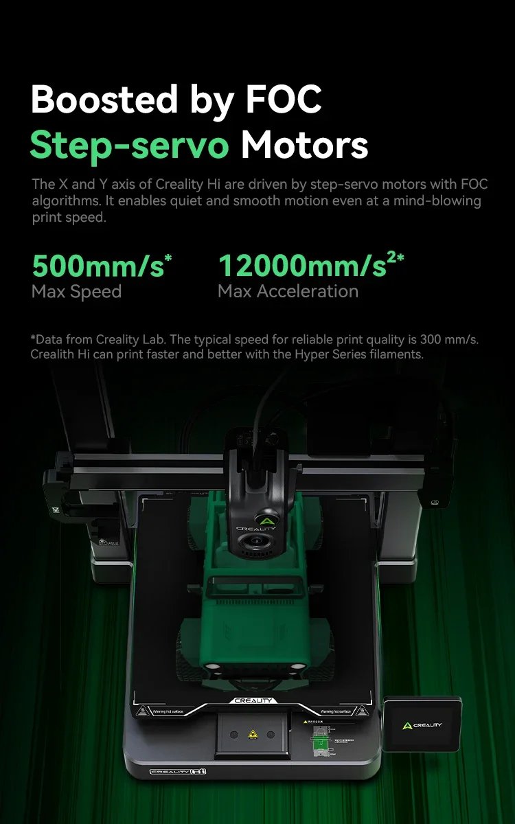 Creality CFS/Hi/Hi Combo 3D Printer Auto Bed Leveling Full Metal Extruder with 500 mm/s 12000 mm/s² max acceleration Fast Print Creality CFS/Hi/Hi Combo 3D Printer Auto Bed Leveling Full Metal Extruder with 500 mm/s 12000 mm/s² max acceleration Fast Print