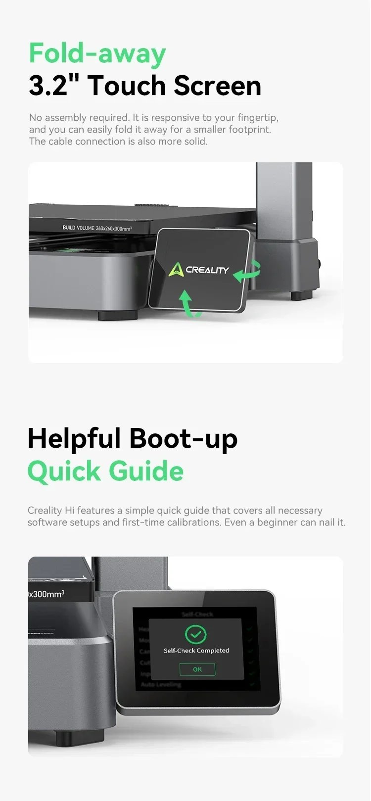 Creality Hi 3D Printer Core XZ Motion 500mm/S Speed Metal Build Printer Auto Leveling Direct Drive Extruder Multi-color printing Creality Hi 3D Printer Core XZ Motion 500mm/S Speed Metal Build Printer Auto Leveling Direct Drive Extruder Multi-color printing