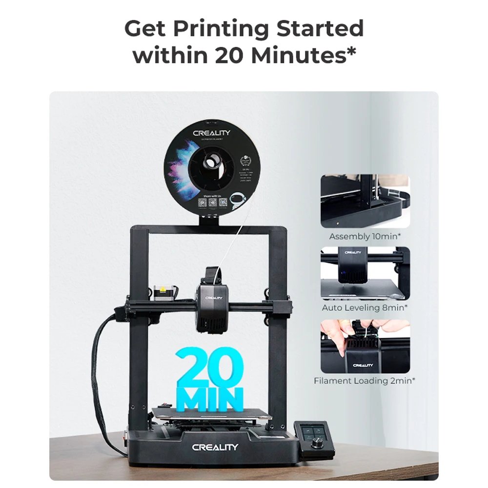 Creality 3D Ender-3 V3 SE Printer Sprite Direct Extrusion 250mm/S Faster Printing Speed Dual Z-Axis IU Display CR Touch Y Optica Creality 3D Ender-3 V3 SE Printer Sprite Direct Extrusion 250mm/S Faster Printing Speed Dual Z-Axis IU Display CR Touch Y Optica