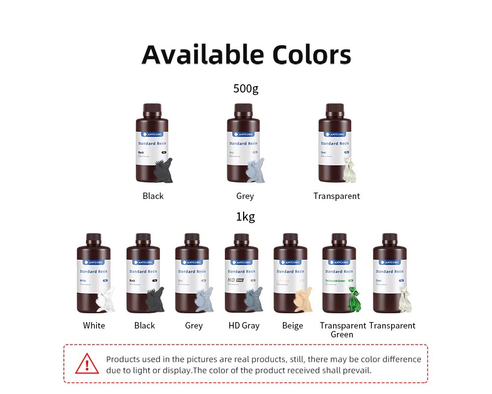 ANYCUBIC 405nm UV Resin For 3D Printer Photon Mono 4 3D Printing Resin LCD UV Sensitive Resin For 3D Printer 1kg ANYCUBIC 405nm UV Resin For 3D Printer Photon Mono 4 3D Printing Resin LCD UV Sensitive Resin For 3D Printer 1kg