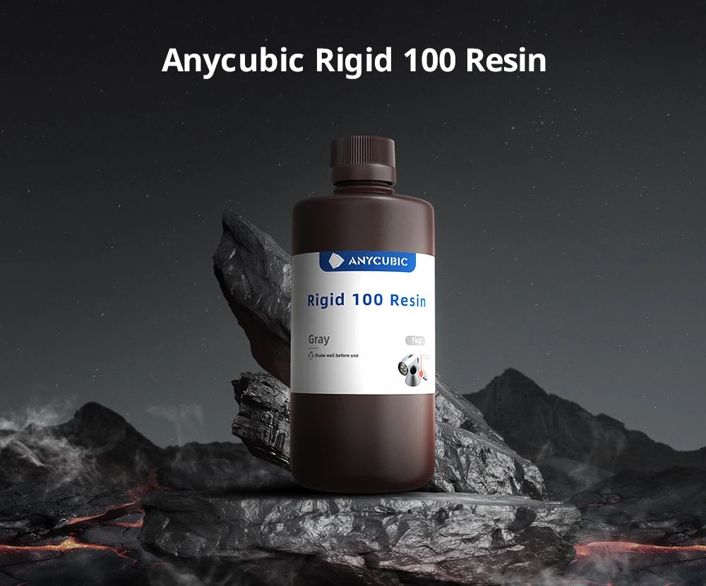 ANYCUBIC Rigid 100 Resin High-Temp Resistant Resin Up to 100°C High Precision For DLP/LCD 3D Printers for Engineering Jewelry ANYCUBIC Rigid 100 Resin High-Temp Resistant Resin Up to 100°C High Precision For DLP/LCD 3D Printers for Engineering Jewelry