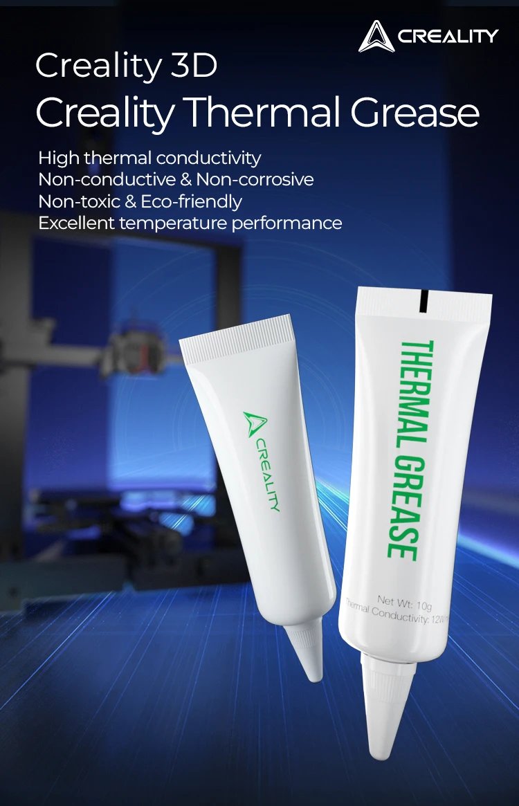 Creality Thermal Grease High Thermal Conductivity Non-conductive Non-corrosive For Ender 3 V3 SE/KE/Ender 3 V3 Plus/K1 Max/K1C Creality Thermal Grease High Thermal Conductivity Non-conductive Non-corrosive For Ender 3 V3 SE/KE/Ender 3 V3 Plus/K1 Max/K1C