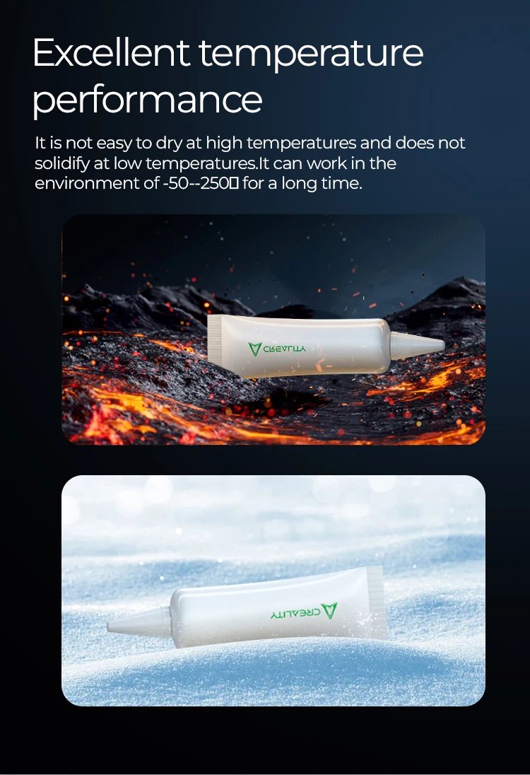 Creality Thermal Grease High Thermal Conductivity Non-conductive Non-corrosive For Ender 3 V3 SE/KE/Ender 3 V3 Plus/K1 Max/K1C Creality Thermal Grease High Thermal Conductivity Non-conductive Non-corrosive For Ender 3 V3 SE/KE/Ender 3 V3 Plus/K1 Max/K1C