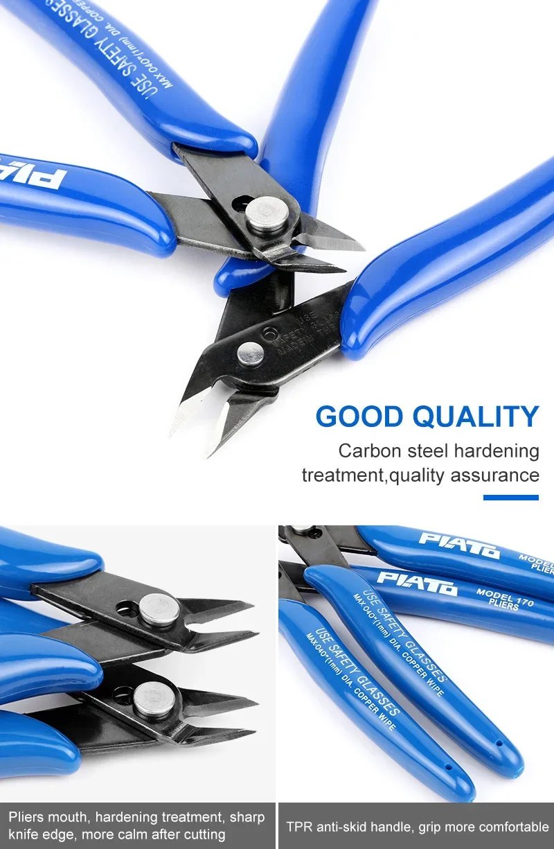 Aokin1PC 170 Universal Pliers DIY Electronic Diagonal Side Cutting Nippers Wire Cable Cutter 3D Printer Parts Hand Tools Aokin1PC 170 Universal Pliers DIY Electronic Diagonal Side Cutting Nippers Wire Cable Cutter 3D Printer Parts Hand Tools