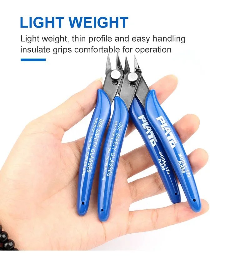 Aokin1PC 170 Universal Pliers DIY Electronic Diagonal Side Cutting Nippers Wire Cable Cutter 3D Printer Parts Hand Tools Aokin1PC 170 Universal Pliers DIY Electronic Diagonal Side Cutting Nippers Wire Cable Cutter 3D Printer Parts Hand Tools